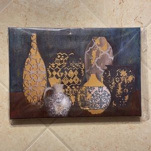 Wall art/painting ~ antique/vintage vases and pottery